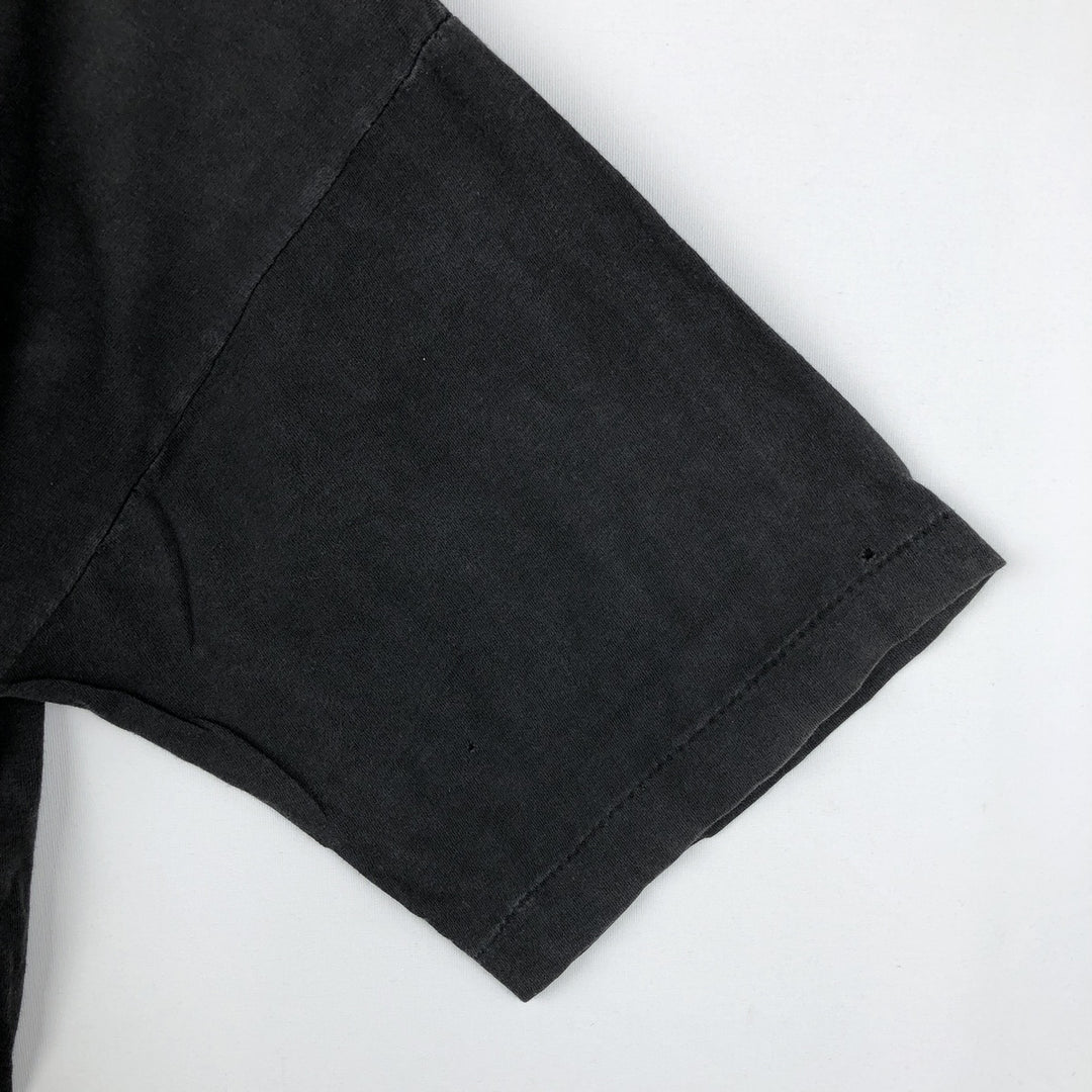Printed T-shirt, Men's Size M (approx.), Vintage unclear black type Vintage Second Hand