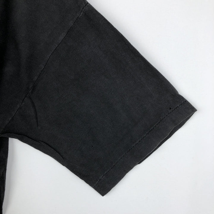 Printed T-shirt, Men's Size M (approx.), Vintage unclear black type Vintage Second Hand