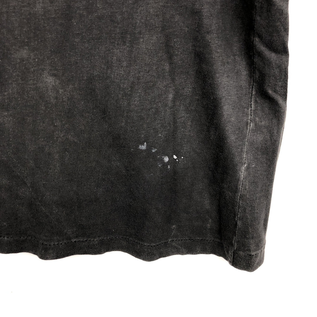 Printed T-shirt, Men's Size M (approx.), Vintage unclear black type Vintage Second Hand