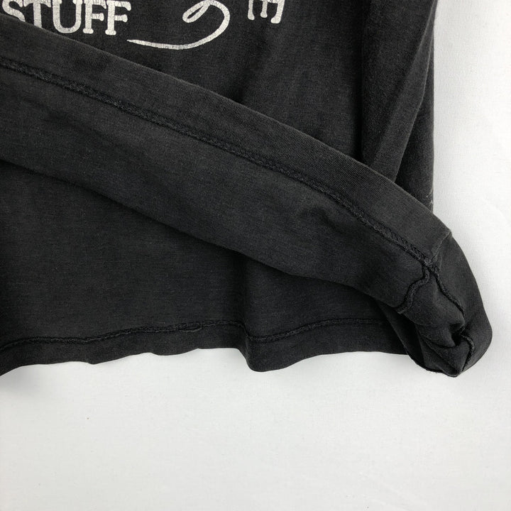 Printed T-shirt, Men's Size M (approx.), Vintage unclear black type Vintage Second Hand