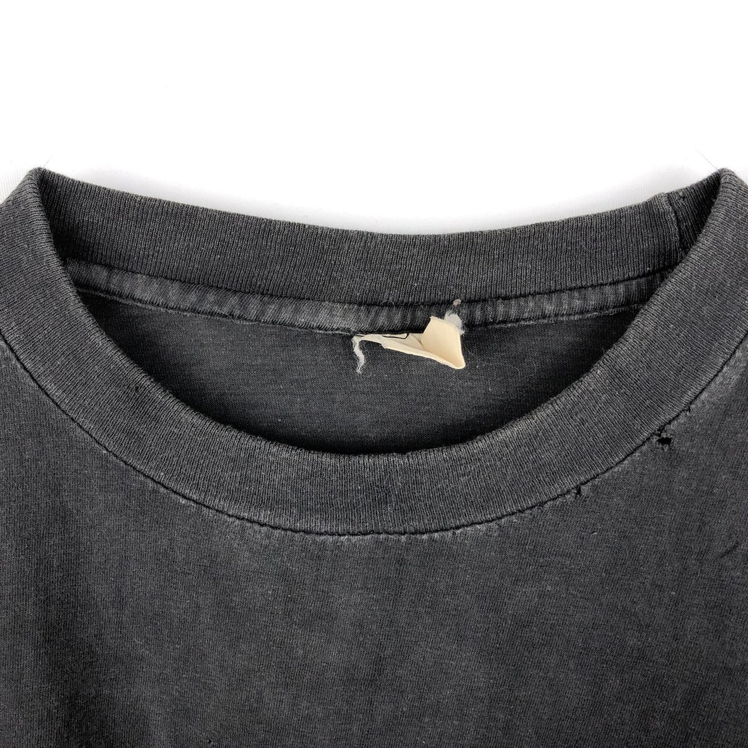 Printed T-shirt, Men's Size M (approx.), Vintage unclear black type Vintage Second Hand