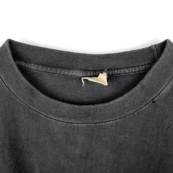 Printed T-shirt, Men's Size M (approx.), Vintage unclear black type Vintage Second Hand