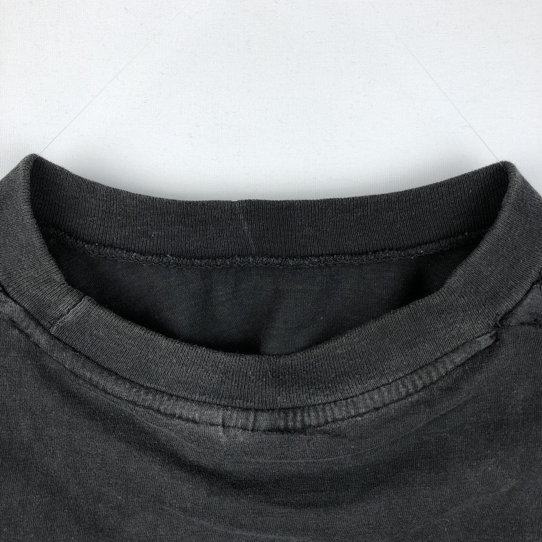 Printed T-shirt, Men's Size M (approx.), Vintage unclear black type Vintage Second Hand