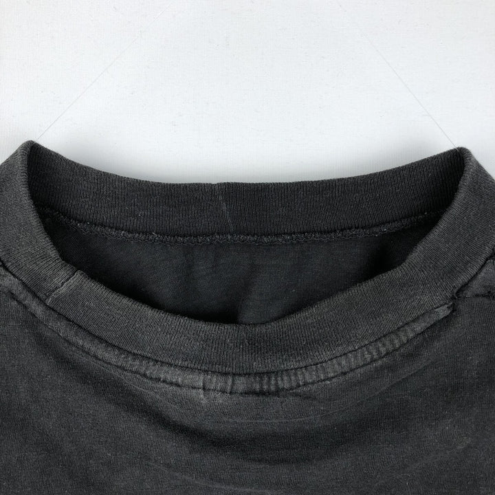 Printed T-shirt, Men's Size M (approx.), Vintage unclear black type Vintage Second Hand