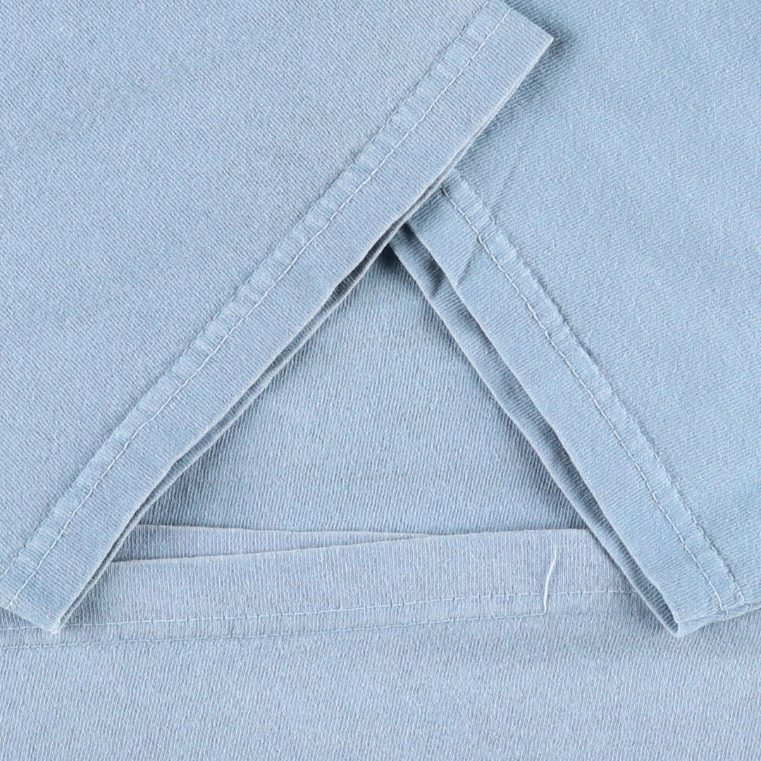 90s-00'S Delta print T-shirt, made in USA, men's size M (approx.) cotton Blue type light blue Vintage Second Hand