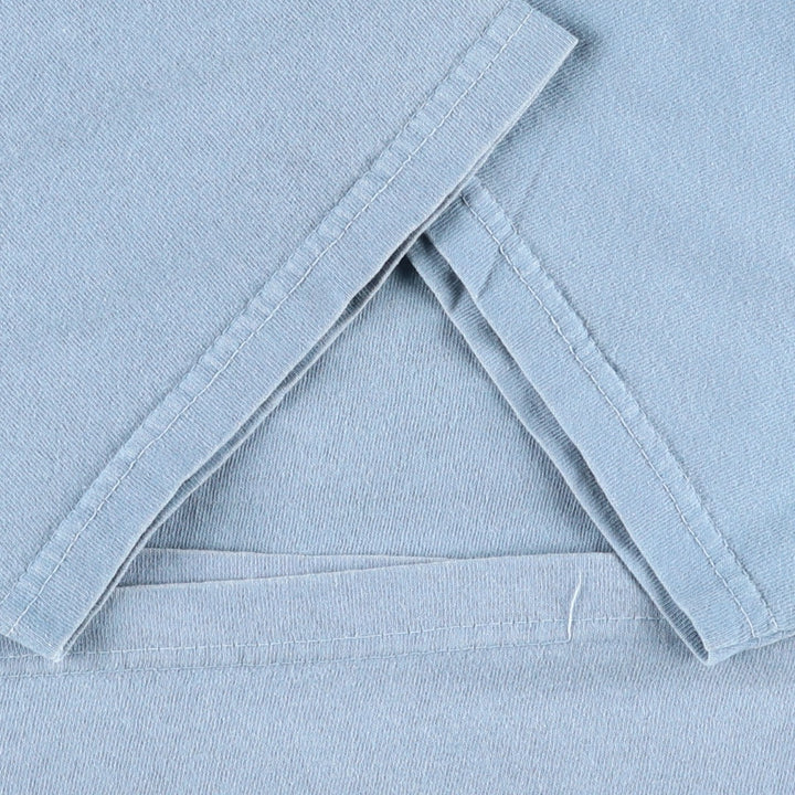 90s-00'S Delta print T-shirt, made in USA, men's size M (approx.) cotton Blue type light blue Vintage Second Hand