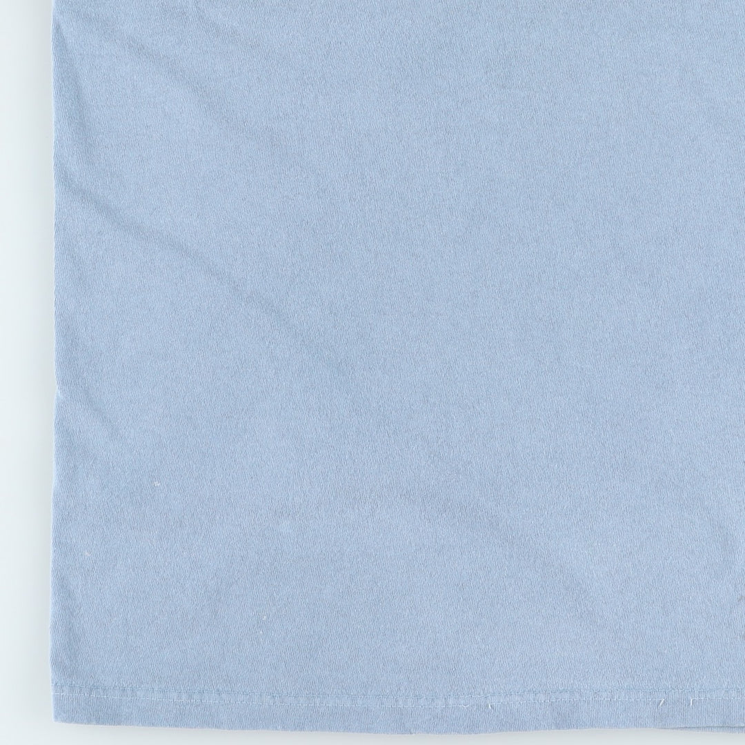 90s-00'S Delta print T-shirt, made in USA, men's size M (approx.) cotton Blue type light blue Vintage Second Hand