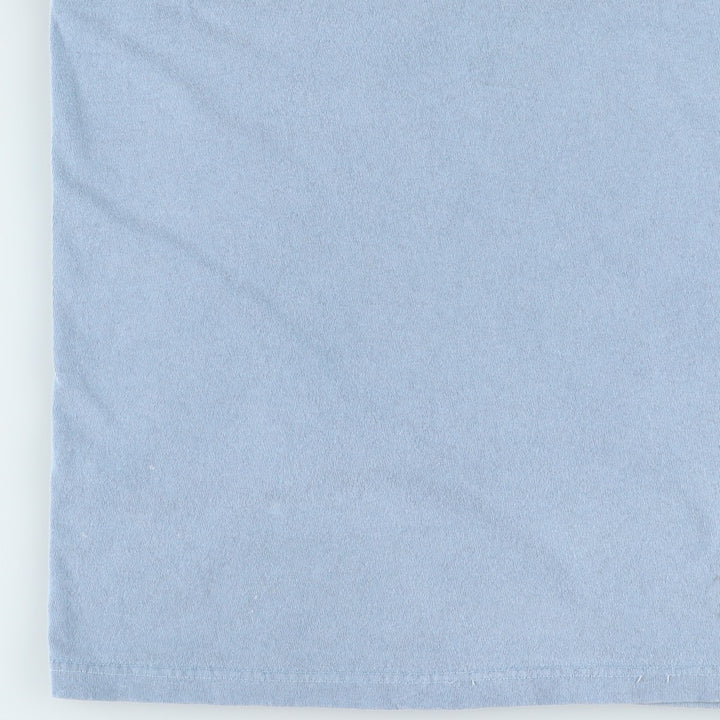 90s-00'S Delta print T-shirt, made in USA, men's size M (approx.) cotton Blue type light blue Vintage Second Hand