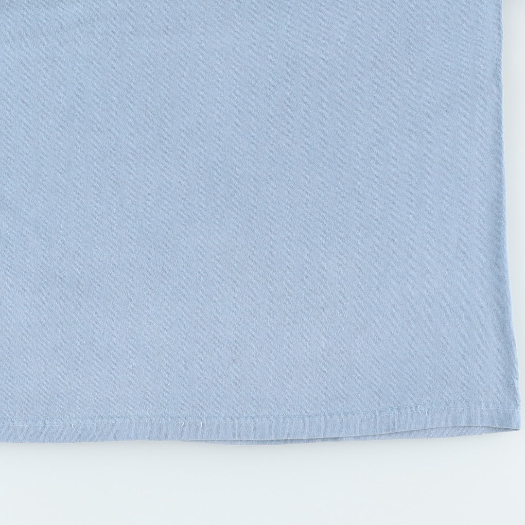 90s-00'S Delta print T-shirt, made in USA, men's size M (approx.) cotton Blue type light blue Vintage Second Hand