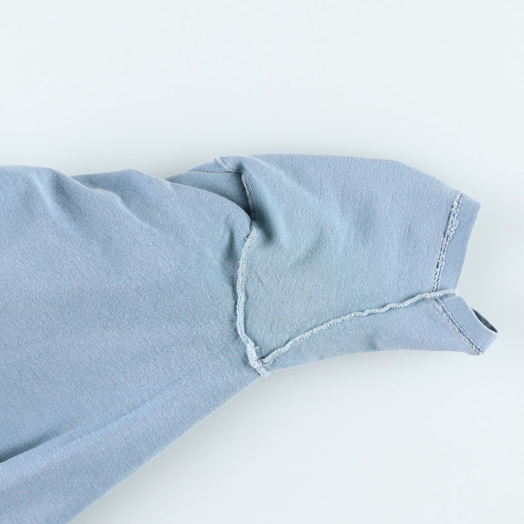 90s-00'S Delta print T-shirt, made in USA, men's size M (approx.) cotton Blue type light blue Vintage Second Hand