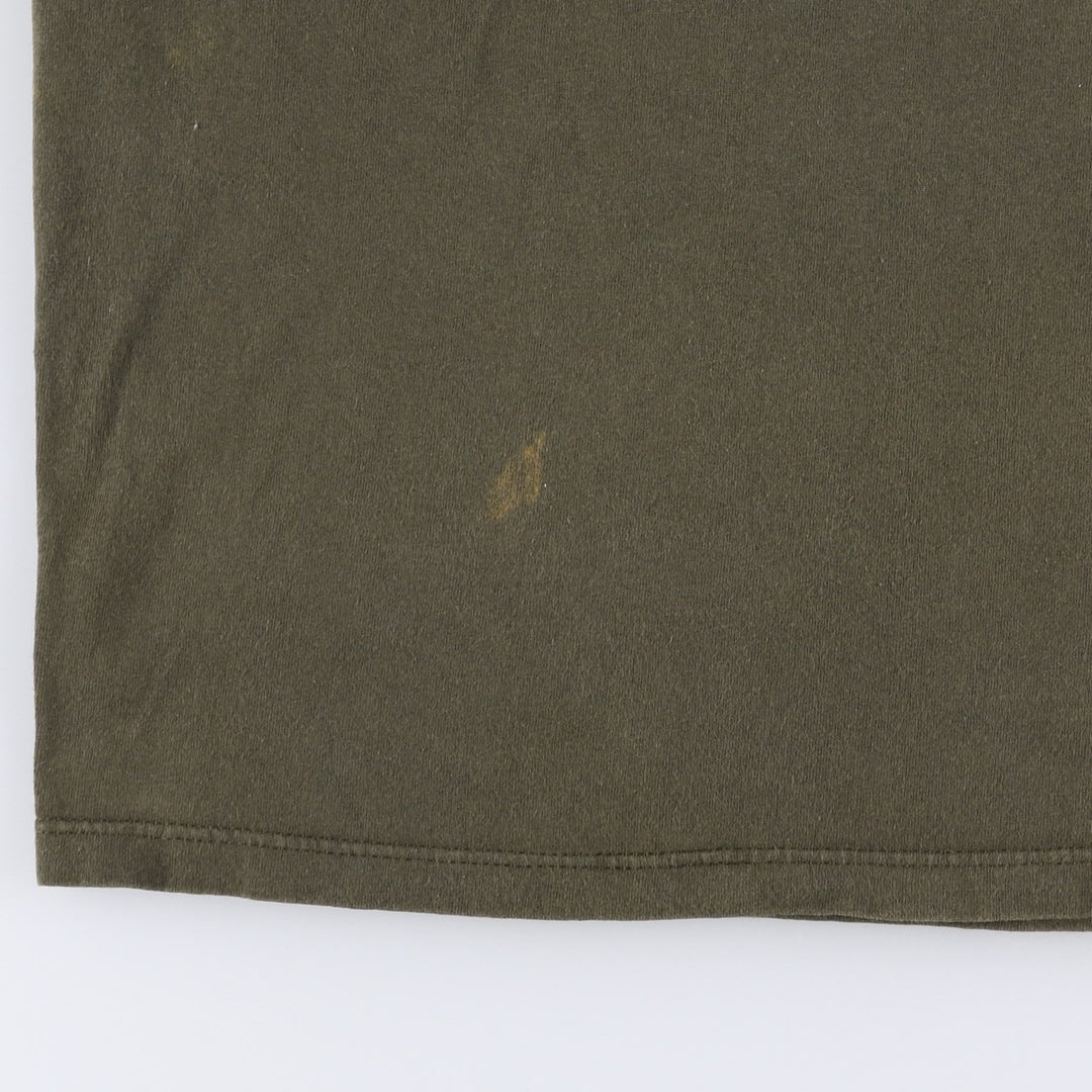 Printed T-shirt, Men's XL equivalent, Vintage unclear Khaki type Vintage Second Hand