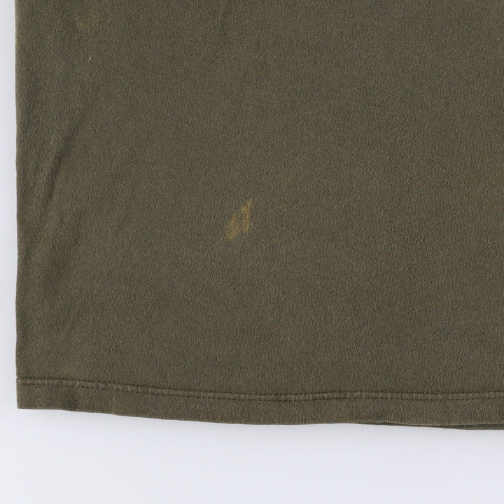 Printed T-shirt, Men's XL equivalent, Vintage unclear Khaki type Vintage Second Hand