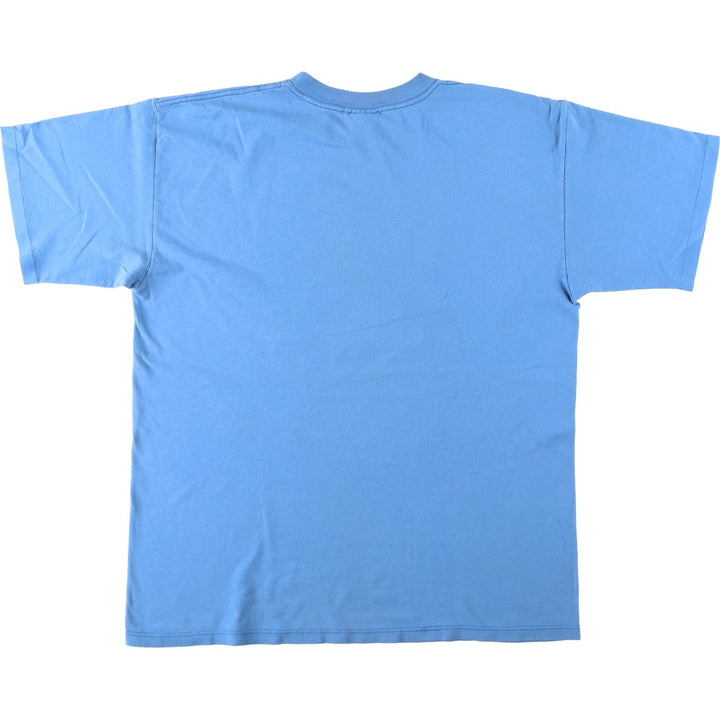 PSI Floral Print T-Shirt, Made in USA, Men's Size XL cotton Blue type light blue Vintage Second Hand
