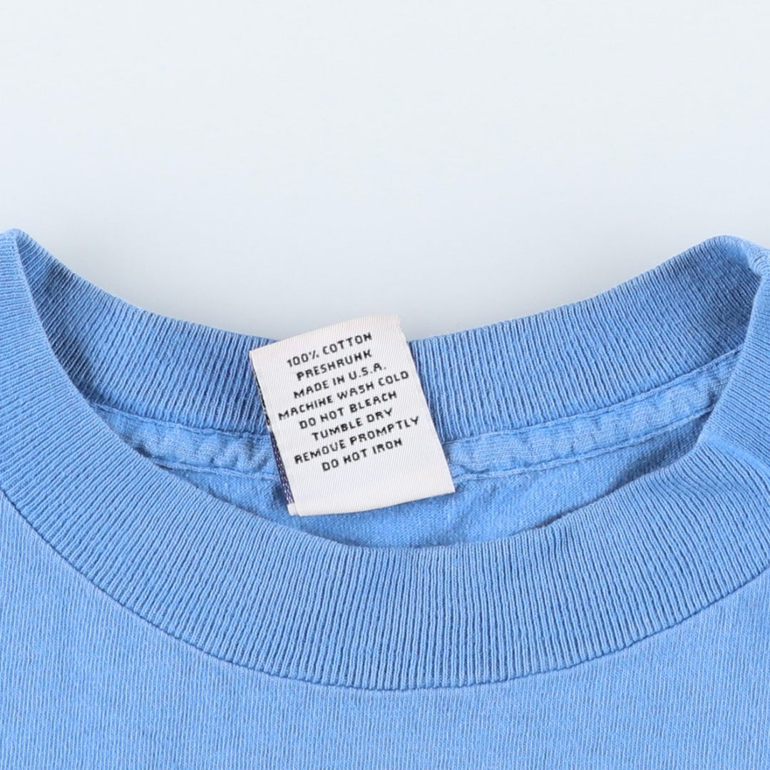 PSI Floral Print T-Shirt, Made in USA, Men's Size XL cotton Blue type light blue Vintage Second Hand