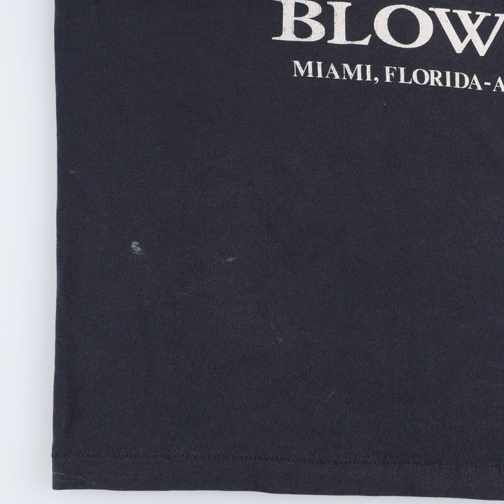 90'S Screen Stars Hurricane Andrew Print T-Shirt, Made in USA, Men's XL equivalent, Vintage cotton black type Vintage Second Hand