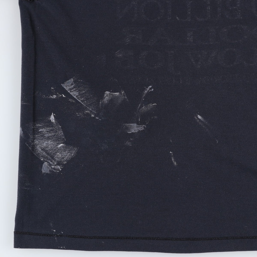 90'S Screen Stars Hurricane Andrew Print T-Shirt, Made in USA, Men's XL equivalent, Vintage cotton black type Vintage Second Hand