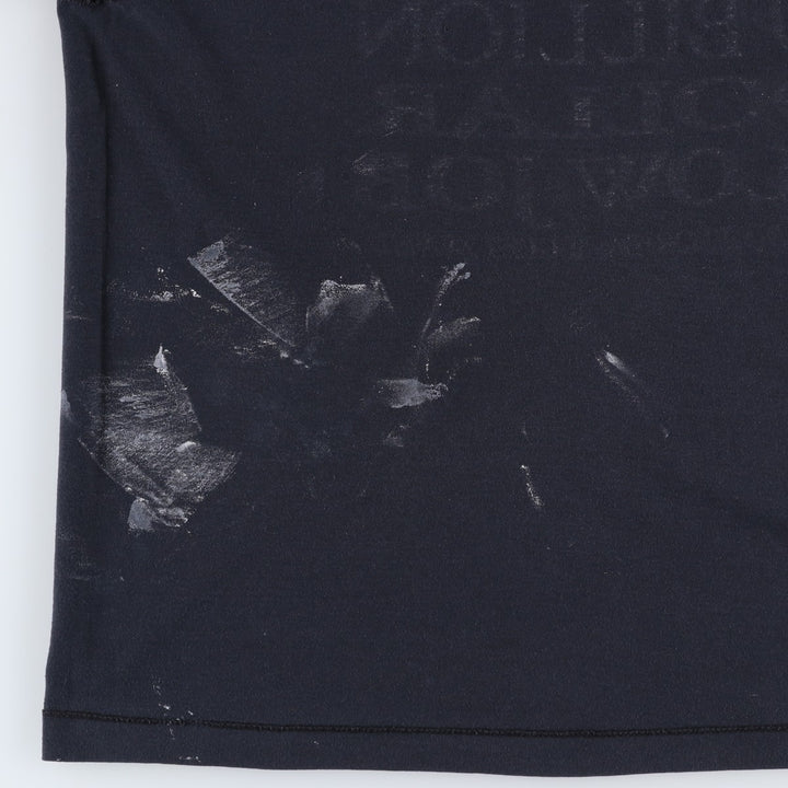 90'S Screen Stars Hurricane Andrew Print T-Shirt, Made in USA, Men's XL equivalent, Vintage cotton black type Vintage Second Hand