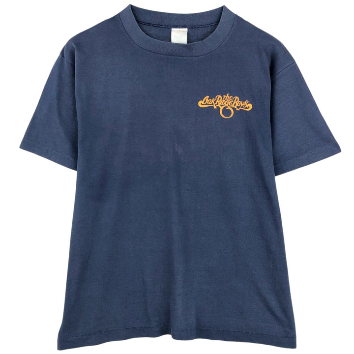 ~90'S Vintage Printed T-shirt, Men's M size unclear navy blue type Vintage Second Hand