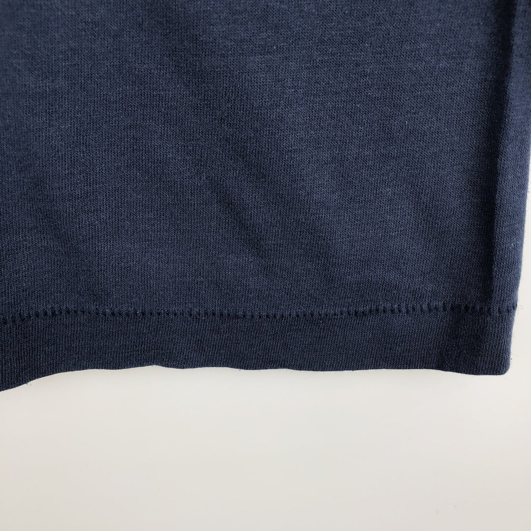 ~90'S Vintage Printed T-shirt, Men's M size unclear navy blue type Vintage Second Hand