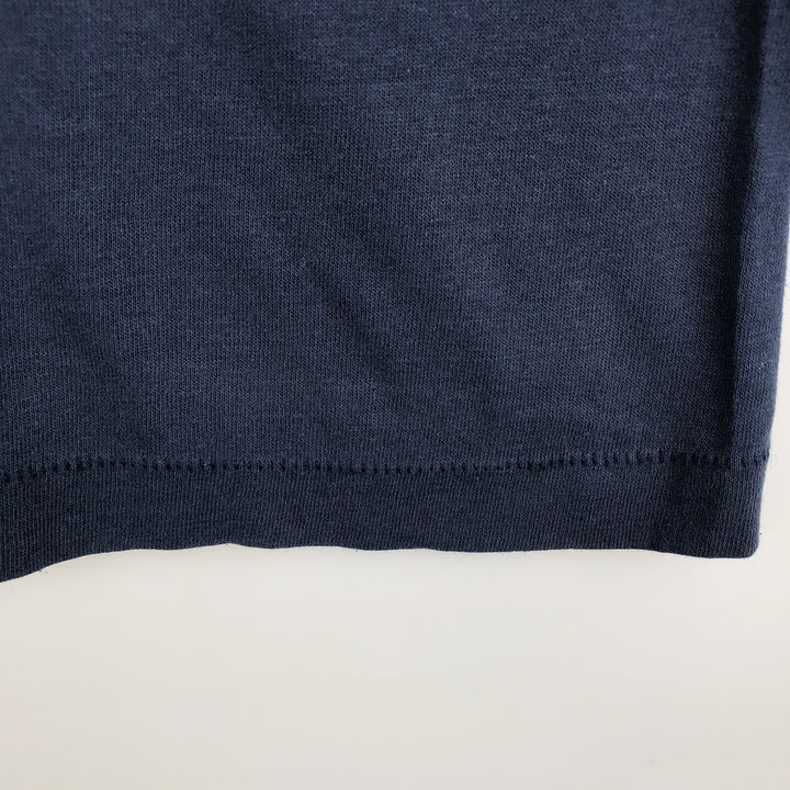 ~90'S Vintage Printed T-shirt, Men's M size unclear navy blue type Vintage Second Hand