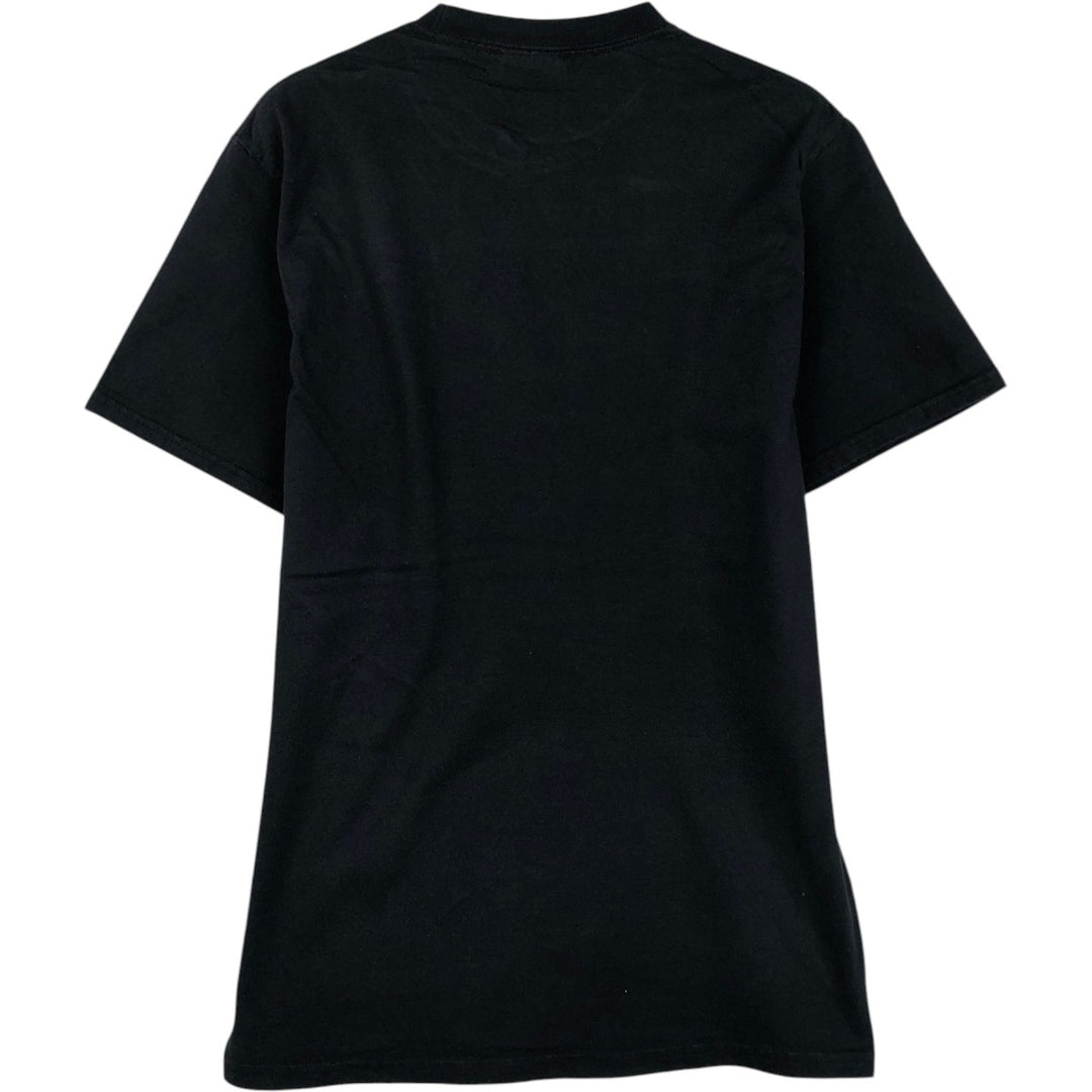 PORT and COMPANY Printed T-shirt, Men's M size cotton black type Vintage Second Hand