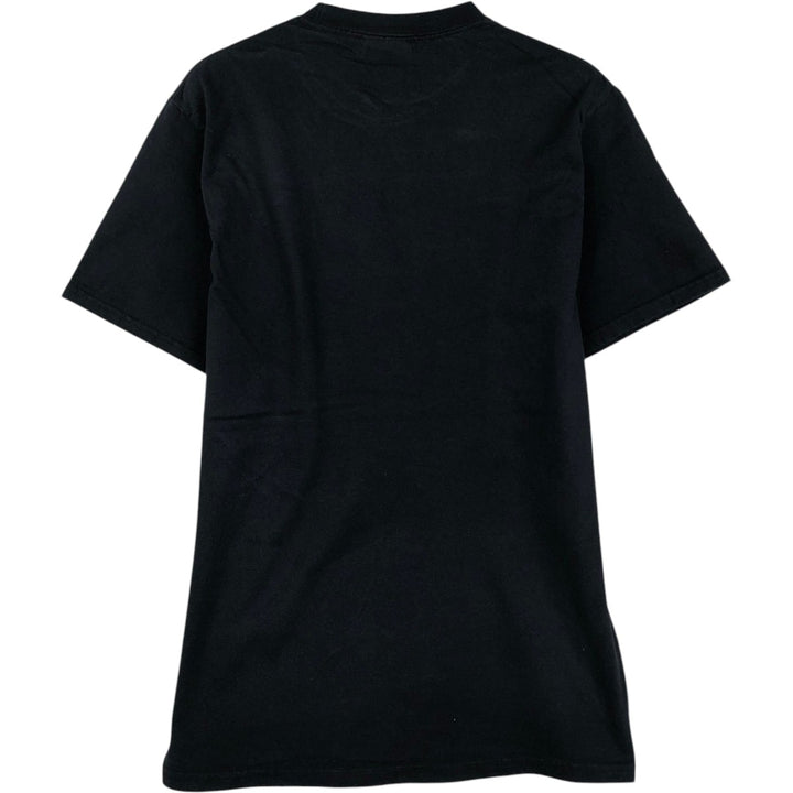 PORT and COMPANY Printed T-shirt, Men's M size cotton black type Vintage Second Hand