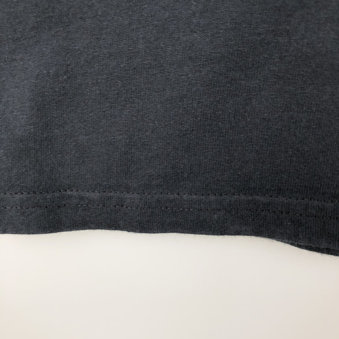 PORT and COMPANY Printed T-shirt, Men's M size cotton black type Vintage Second Hand