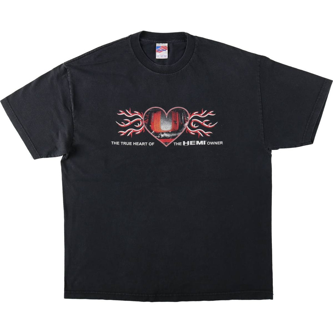 Murina Print T-Shirt, Made in USA, Men's XL Equivalent cotton black type Vintage Second Hand
