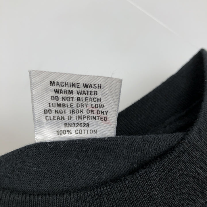 80s-90'S Swingster Advertising T-Shirt, Made in USA, Men's Size L (Equivalent), Vintage cotton black type Vintage Second Hand
