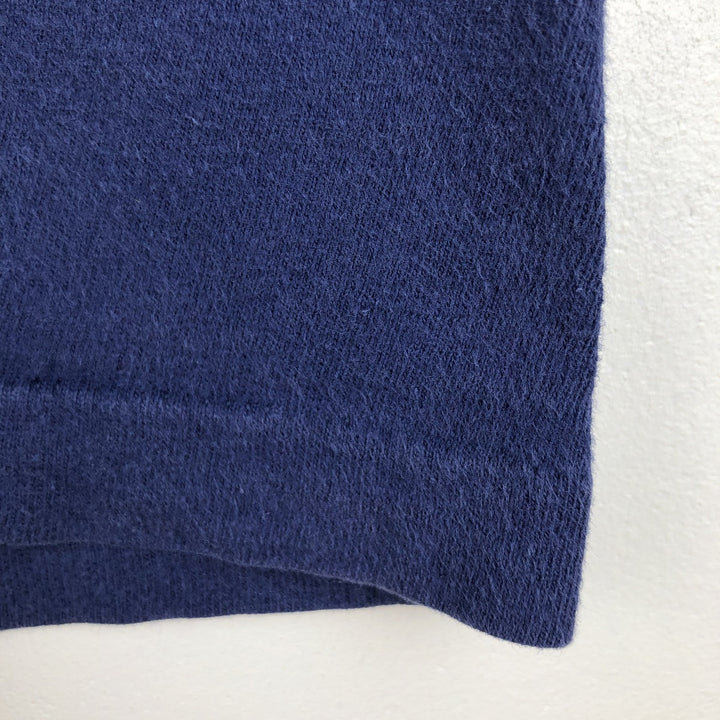 Vintage 80'S Hanes BEEFY-T Blue Tag Printed T-Shirt Made in USA Men's XL cotton navy blue type Vintage Second Hand
