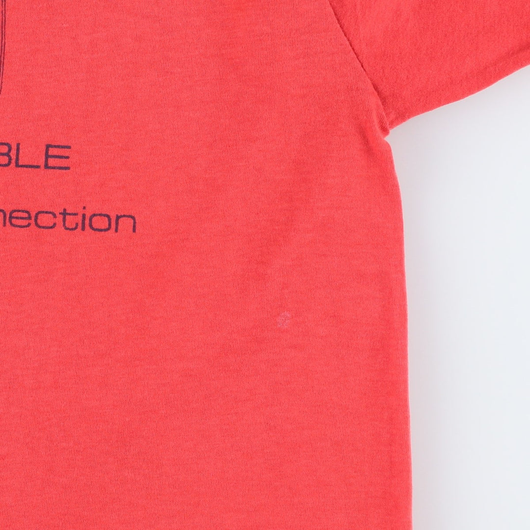 90'S FRESNO CABLE Print T-Shirt, Men's Size S (Equivalent), Vintage unclear red type Vintage Second Hand