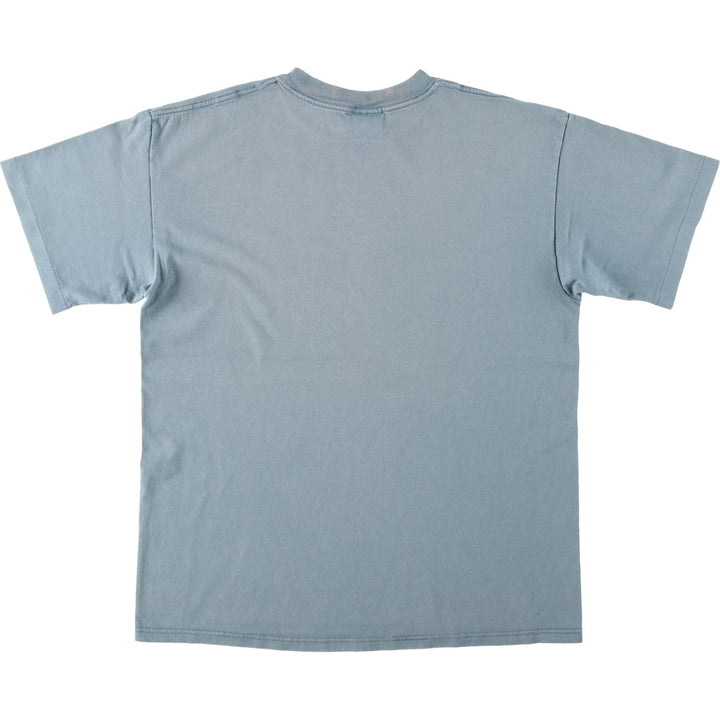 90'S PSI Print T-Shirt, Made in USA, Men's Size L (Equivalent), Vintage cotton blue type Vintage Second Hand