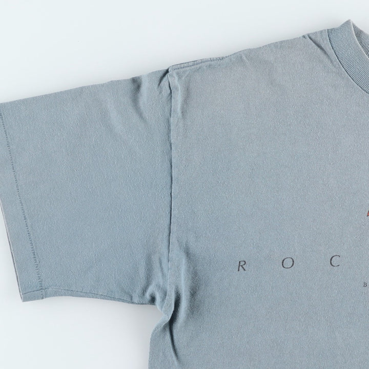 90'S PSI Print T-Shirt, Made in USA, Men's Size L (Equivalent), Vintage cotton blue type Vintage Second Hand