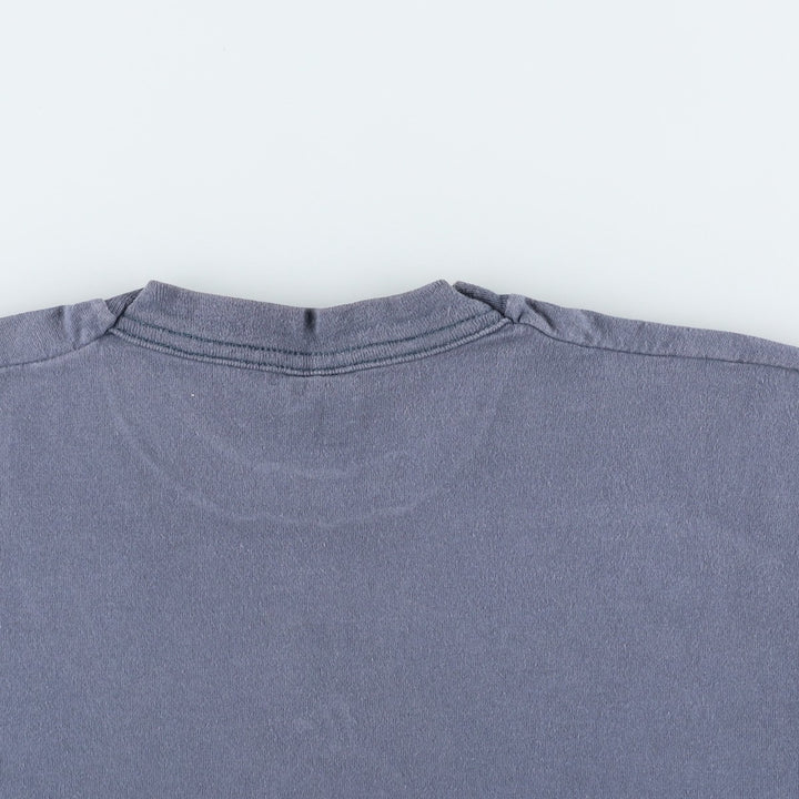 90'S Fruit of the Loom printed T-shirt, made in the USA, men's size L, vintage cotton blue type Vintage Second Hand