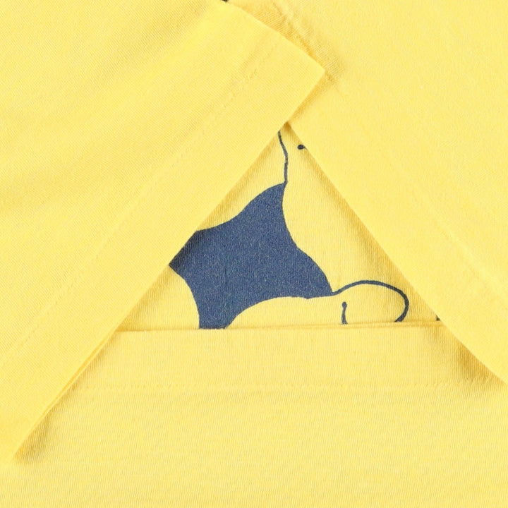 90'S Record Timer from Oppenheimer Print T-Shirt, Men's Size L (approx.), Vintage polyester yellow type Vintage Second Hand