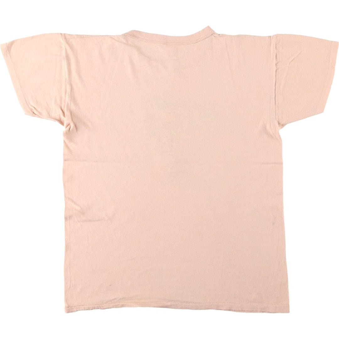 80s-90'S Battle Creek Outdoor Education Center Print T-Shirt, Made in USA, Men's Size L (Equivalent), Vintage cotton pink type Vintage Second Hand