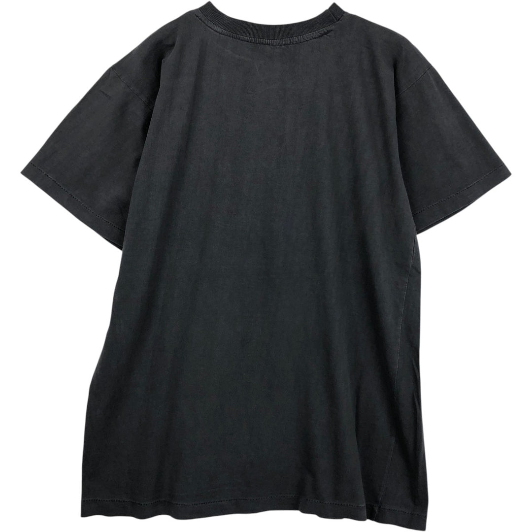 80'S Steering souvenir t-shirt, men's size XL equivalent, vintage. cotton black type Vintage Second Hand