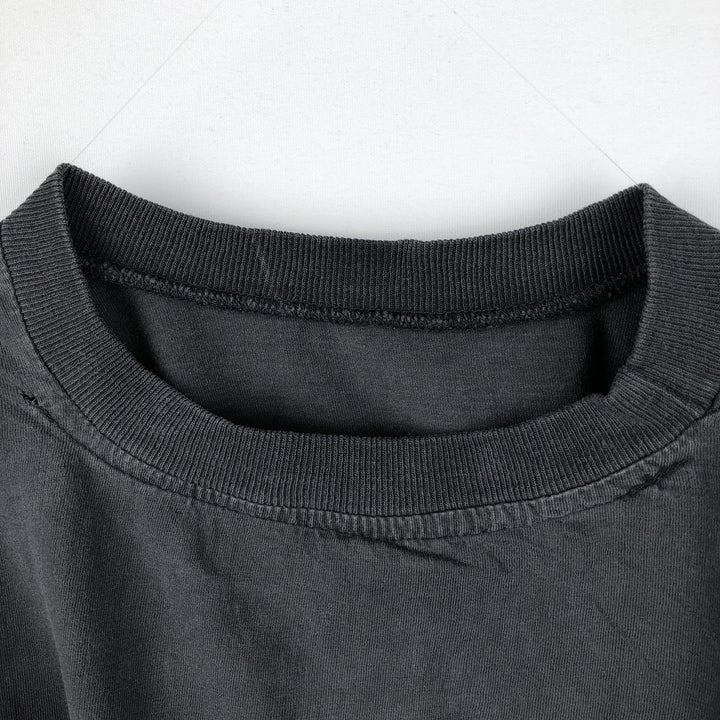 80'S Steering souvenir t-shirt, men's size XL equivalent, vintage. cotton black type Vintage Second Hand