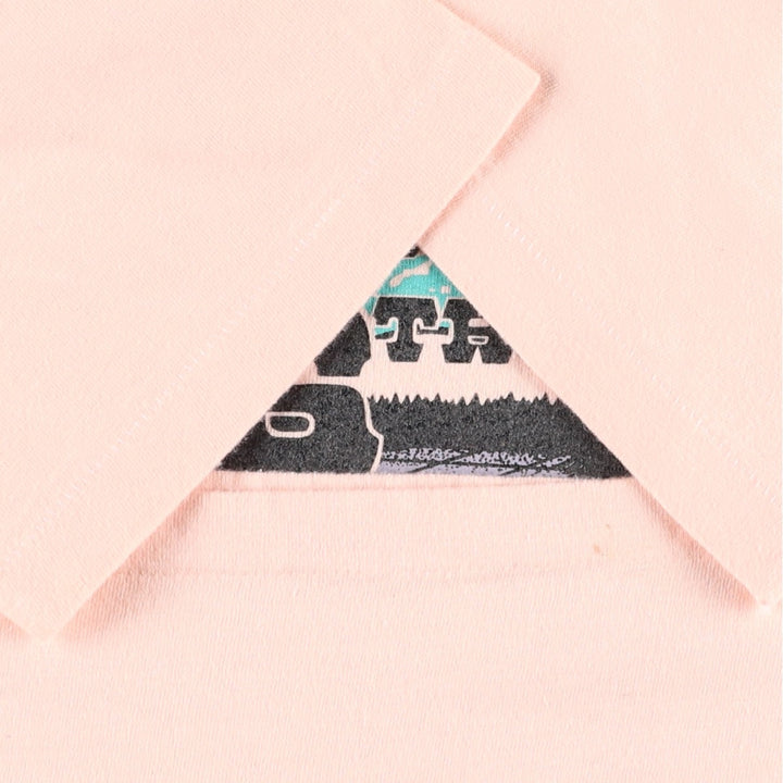90'S 6th US Go Congress Print T-Shirt, Men's Size M (Equivalent), Vintage unclear pink type Vintage Second Hand