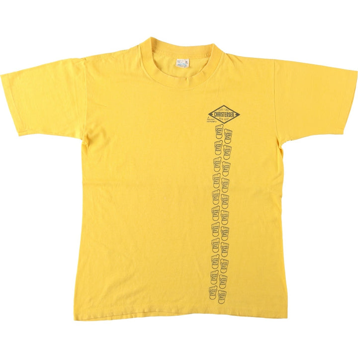 80s-90'S BELTON Christensen Diamond Products Advertising T-Shirt, Made in USA, Men's Size M (Equivalent), Vintage cotton yellow type Vintage Second Hand