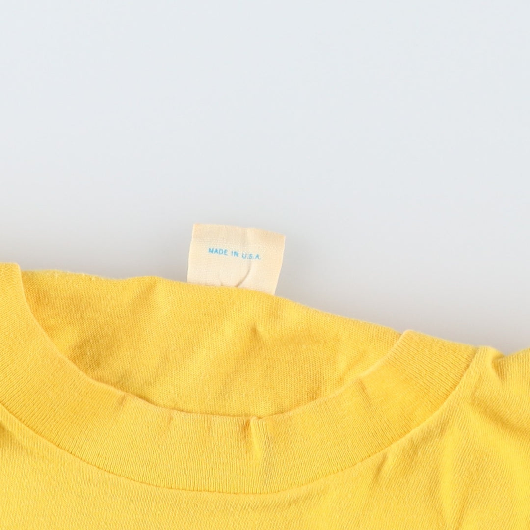 80s-90'S BELTON Christensen Diamond Products Advertising T-Shirt, Made in USA, Men's Size M (Equivalent), Vintage cotton yellow type Vintage Second Hand