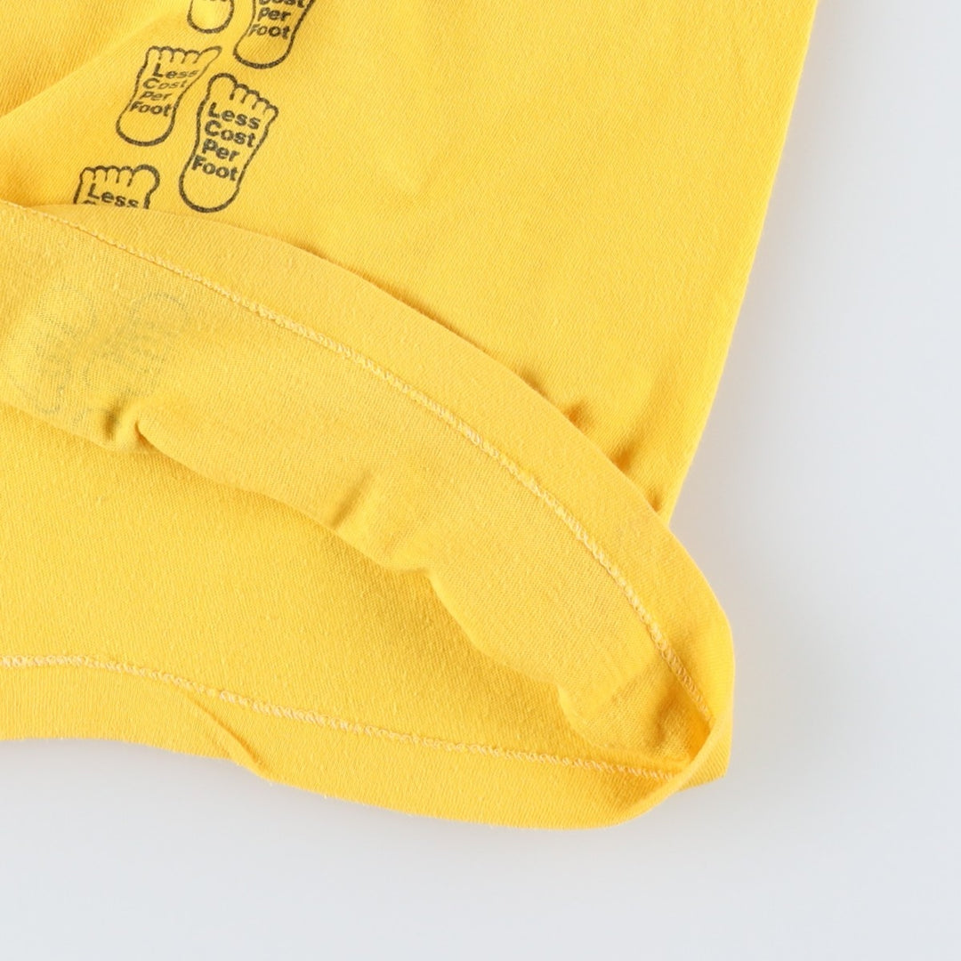 80s-90'S BELTON Christensen Diamond Products Advertising T-Shirt, Made in USA, Men's Size M (Equivalent), Vintage cotton yellow type Vintage Second Hand
