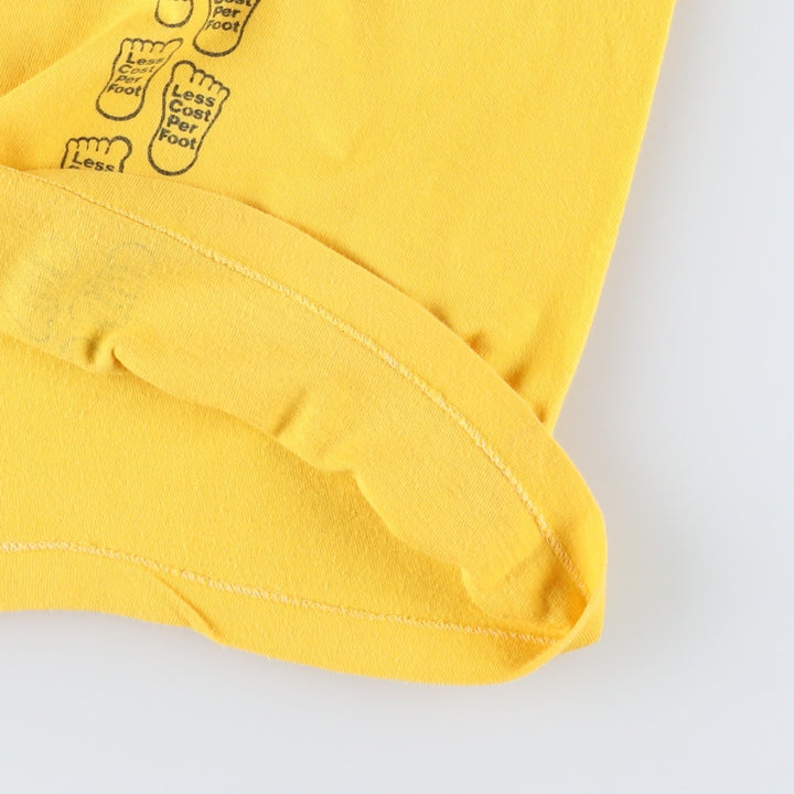 80s-90'S BELTON Christensen Diamond Products Advertising T-Shirt, Made in USA, Men's Size M (Equivalent), Vintage cotton yellow type Vintage Second Hand