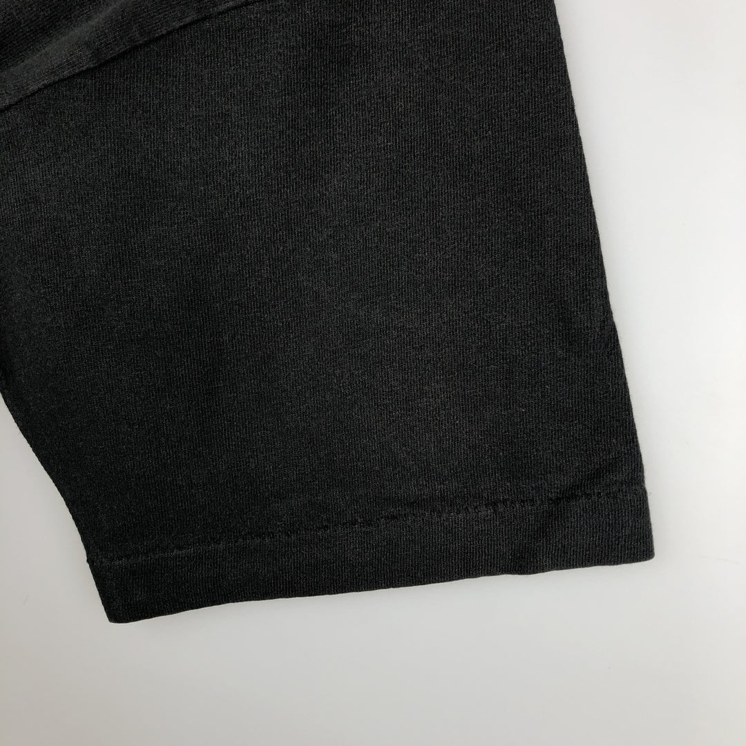 90'S Fruit of the Loom printed T-shirt, made in the USA, men's size L, vintage cotton black type Vintage Second Hand