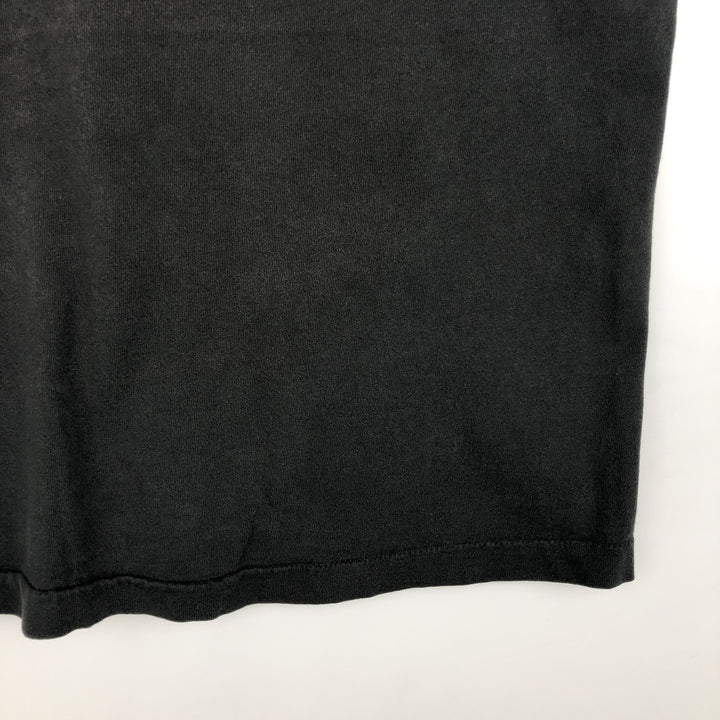 90'S Fruit of the Loom printed T-shirt, made in the USA, men's size L, vintage cotton black type Vintage Second Hand