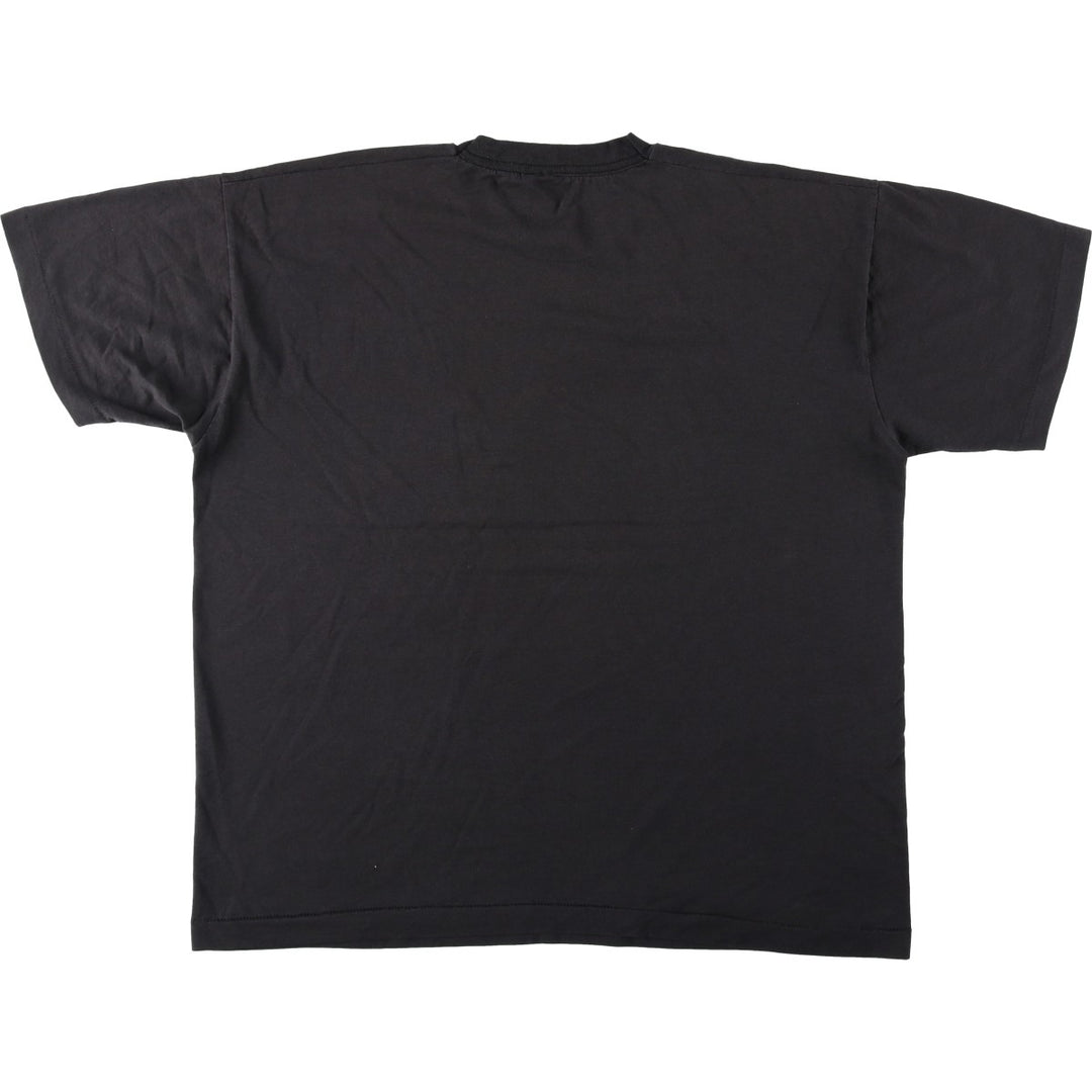 90'S Fruit of the Loom Dare Print T-Shirt, Made in USA, Men's XL equivalent, Vintage cotton black type Vintage Second Hand