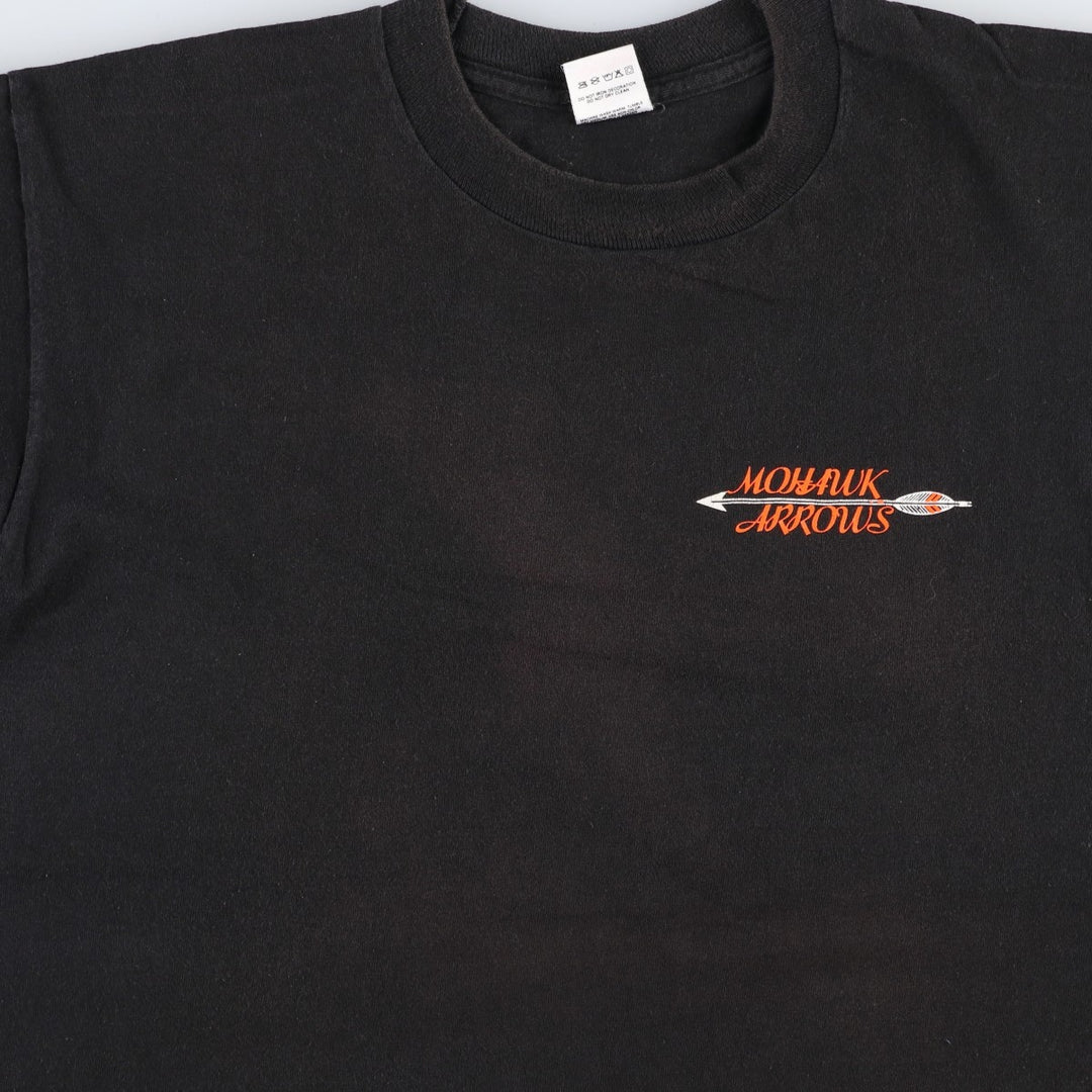 90'S Fruit of the Loom Dragon Pattern Print T-Shirt, Made in USA, Men's Size L (approx.), Vintage cotton black type Vintage Second Hand