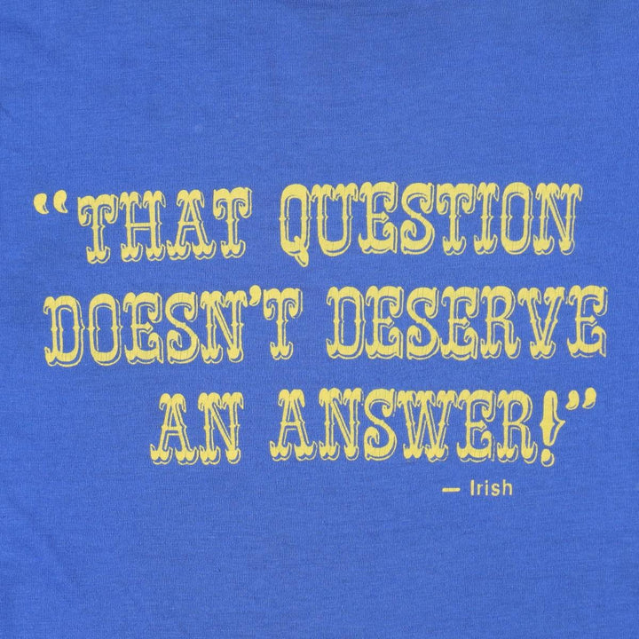 80'S Hanes Fifty-Fifty Blue Tag Message Print T-Shirt, Made in USA, Men's Size L (approx.), Vintage cotton blue type Vintage Second Hand