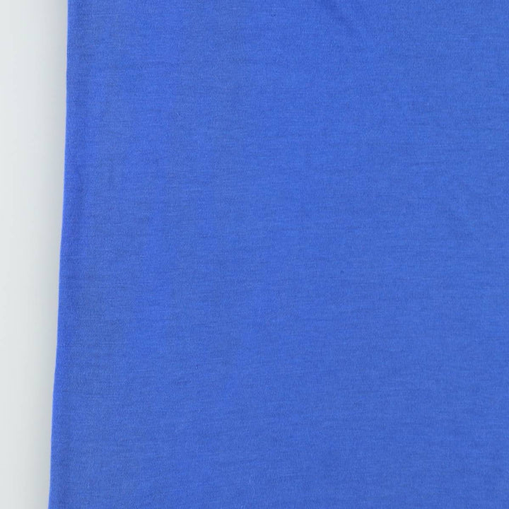 80'S Hanes Fifty-Fifty Blue Tag Message Print T-Shirt, Made in USA, Men's Size L (approx.), Vintage cotton blue type Vintage Second Hand
