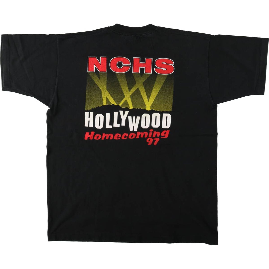 ~2000'S Fruit of the Loom Heavy Cotton Print T-Shirt, Men's XL equivalent. cotton black type Vintage Second Hand